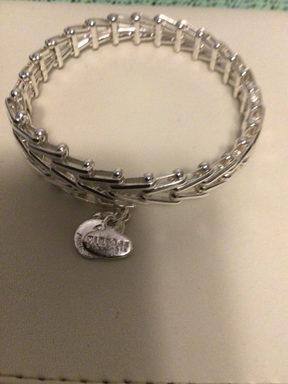 Alex’s & Ani  Gypsy 66 Vintage silver tone  wrap bracelet in new conditi